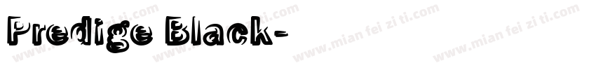 Predige Black字体转换